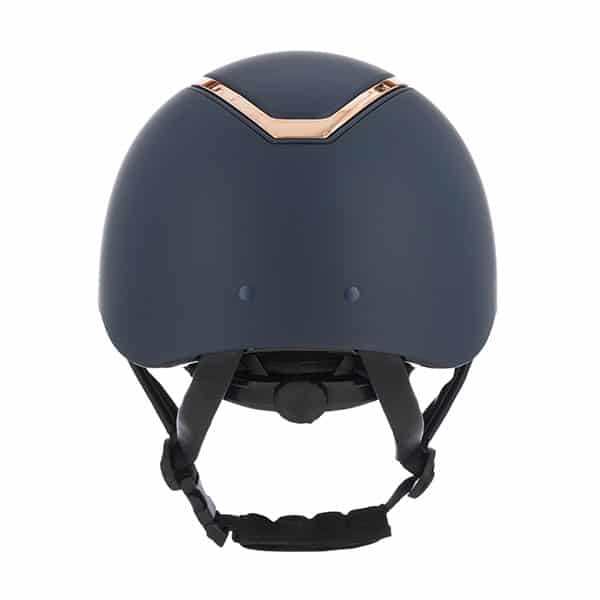 Charles Owen Kylo Helmet - Navy Matte/Rose Gold