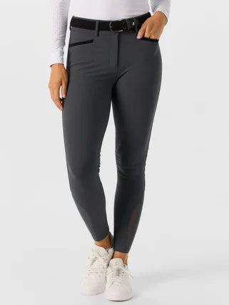 Ovation Dynamic Knee Patch Breeches - Grey