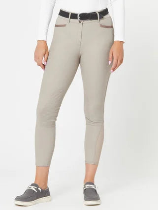 Ovation Dynamic Knee Patch Breeches - Tan