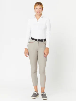 Ovation Dynamic Knee Patch Breeches - Tan