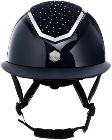 Charles Owen Kylo Helmet -Black Gloss/Chrome Kylo Crystal/Wide Brim