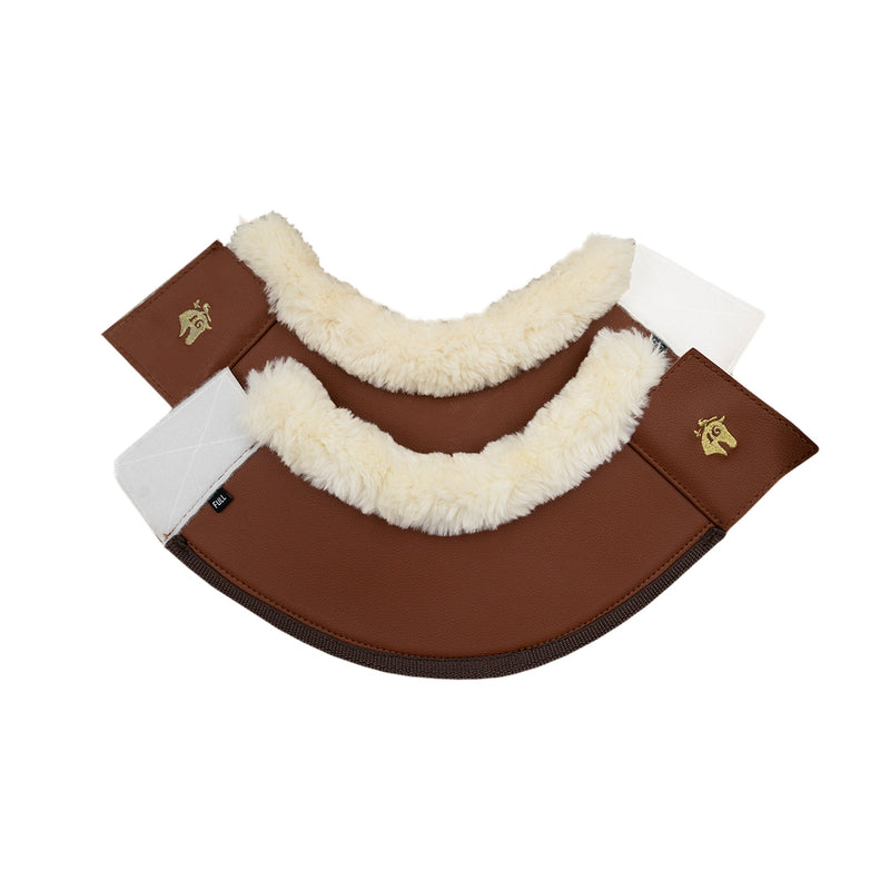 Leatherette Bell Boots, Cognac