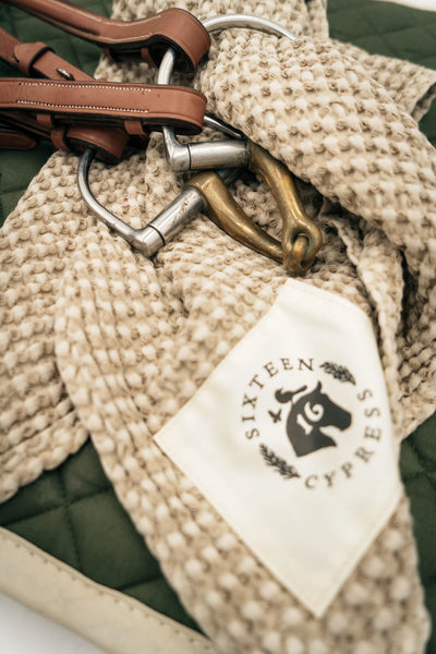 Sixteen Cypress Cotton Waffle Weave Stable Towel