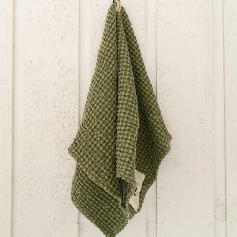 Sixteen Cypress Cotton Waffle Weave Stable Towel