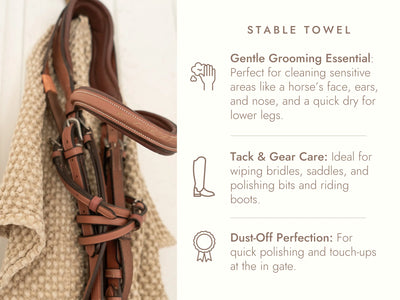 Sixteen Cypress Cotton Waffle Weave Stable Towel