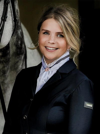 Equestrian Stockholm Queen Dark Sky Stock Tie