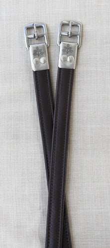 Black Oak Riveted Stirrup Leathers - Brown