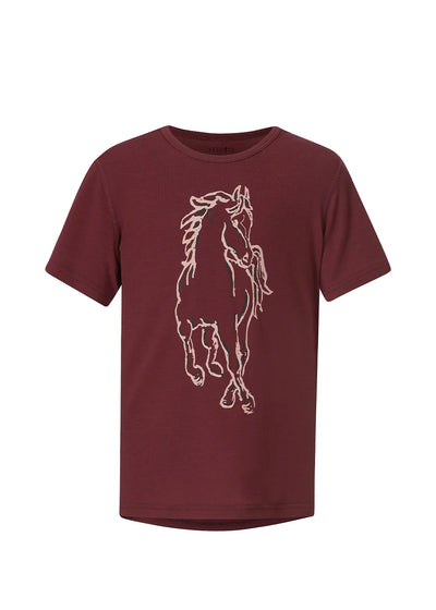 Kerrits Dancing Horses Tee - Kids - Sangria