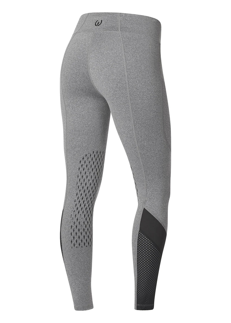 Kerrits Freestyle Knee Patch Tight - Charcoal Heather/Black