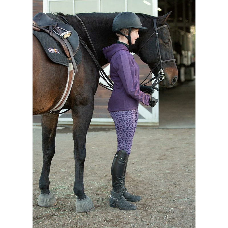 Kerrits Kids Performance Knee Patch Tights - Lavender Horse