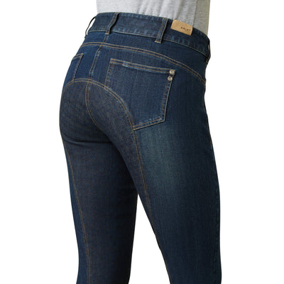 Ariat Halo Denim Breeches - Full Seat - Marine