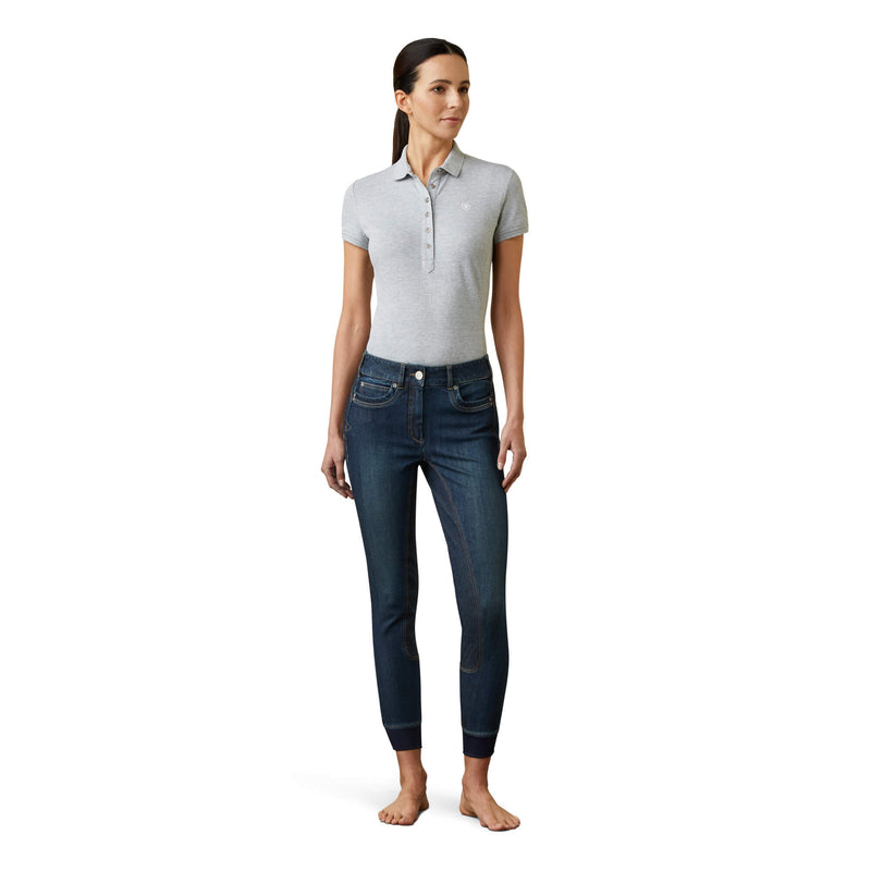 Ariat Halo Denim Breeches - Full Seat - Marine