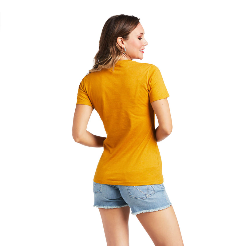 Ariat Farmland Tee- Buckhorn Feather - L