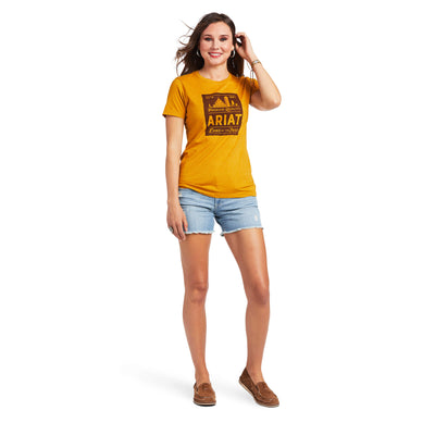 Ariat Farmland Tee- Buckhorn Feather - L