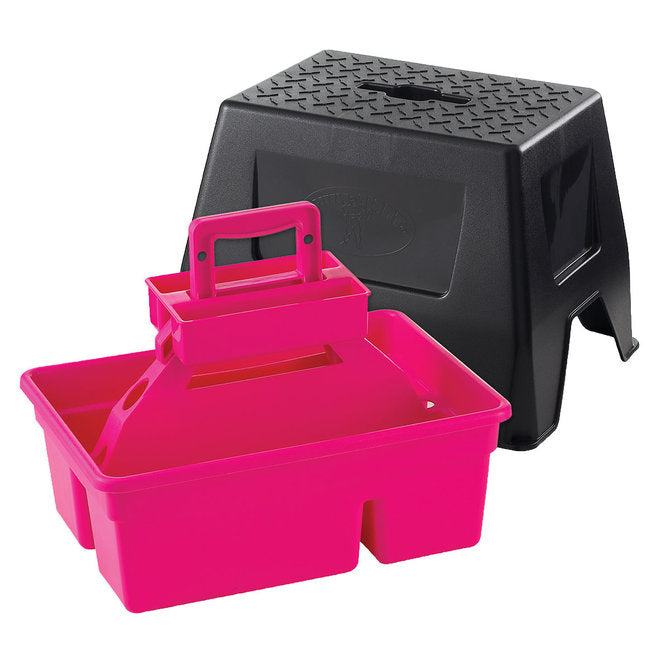 DuraTote Stool - Black/Pink