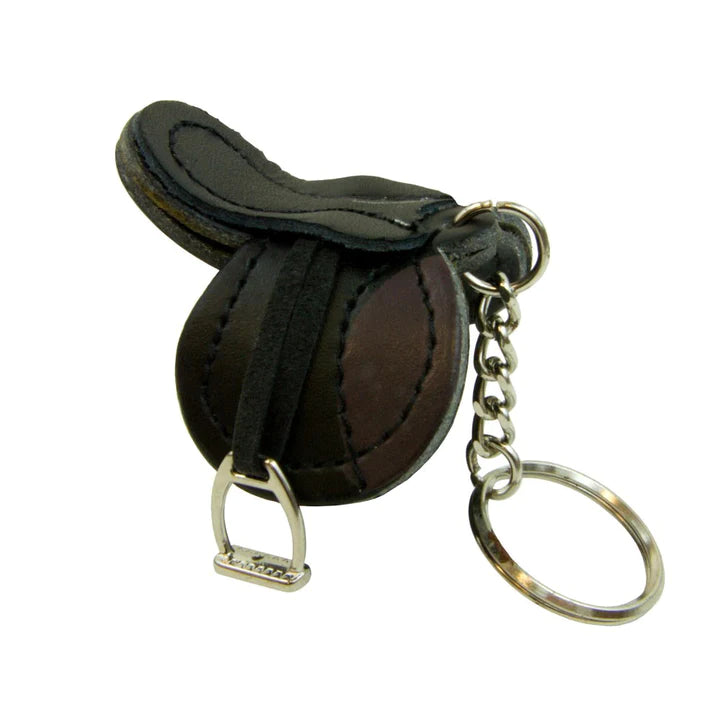 Leather Saddle Keychain