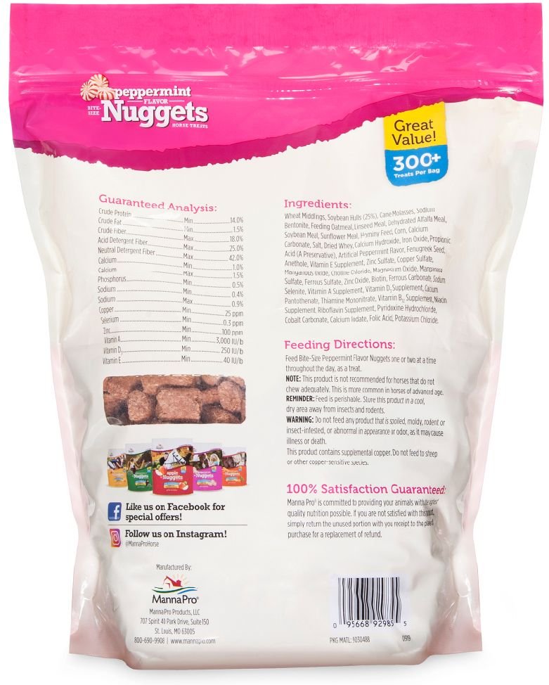 MannaPro Peppermint Nuggets - 4lbs