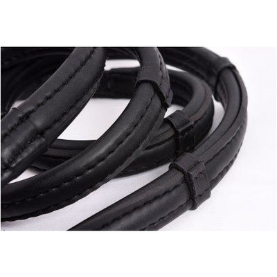 Thinline Reins - Black - 54in - With Hand Stops