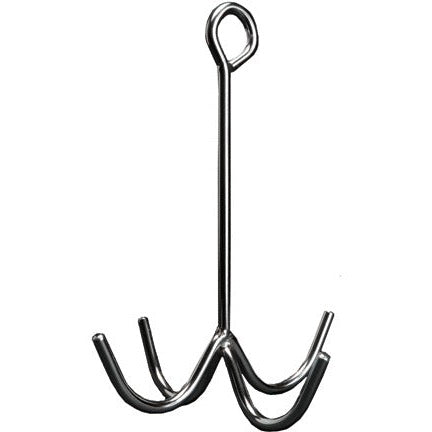 4 Prong Tack Hook - Silver