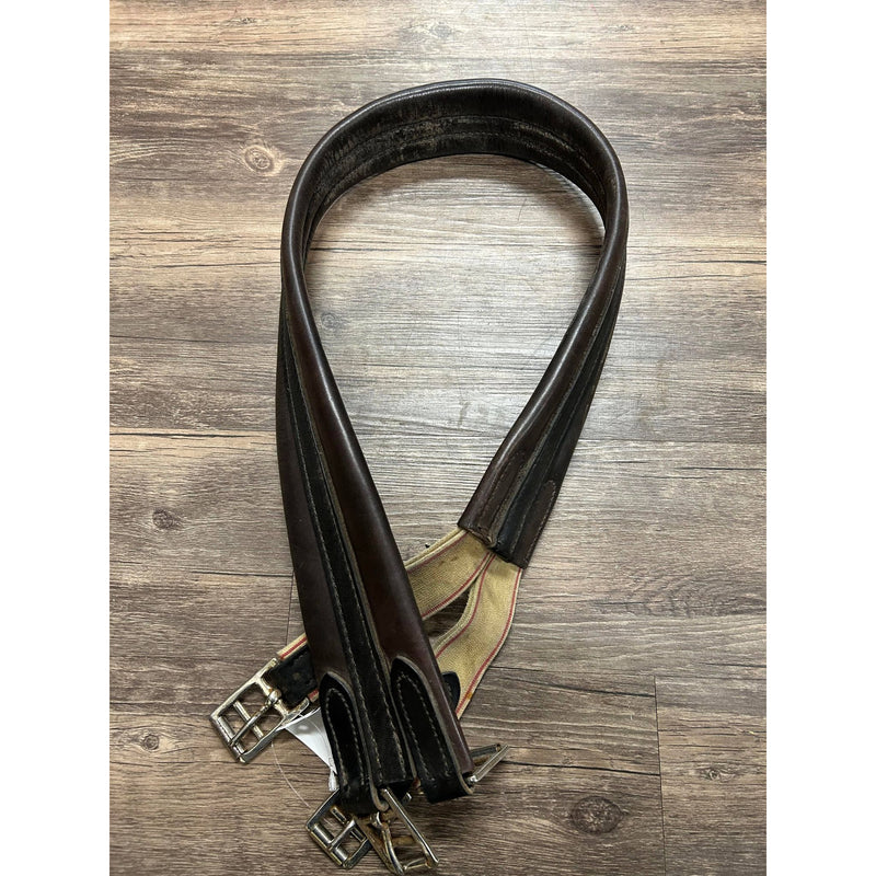 Leather Girth -Dark Brown 44 in. - USED