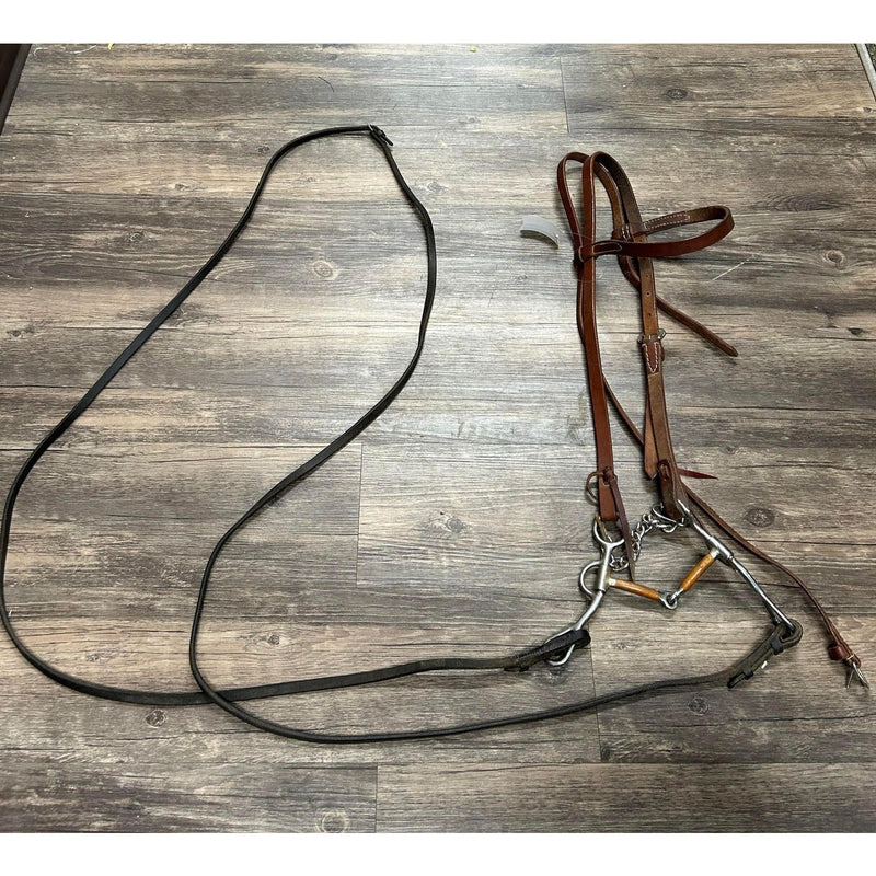 Western Bridle w/ Bit - Brown - Full Sized - USED