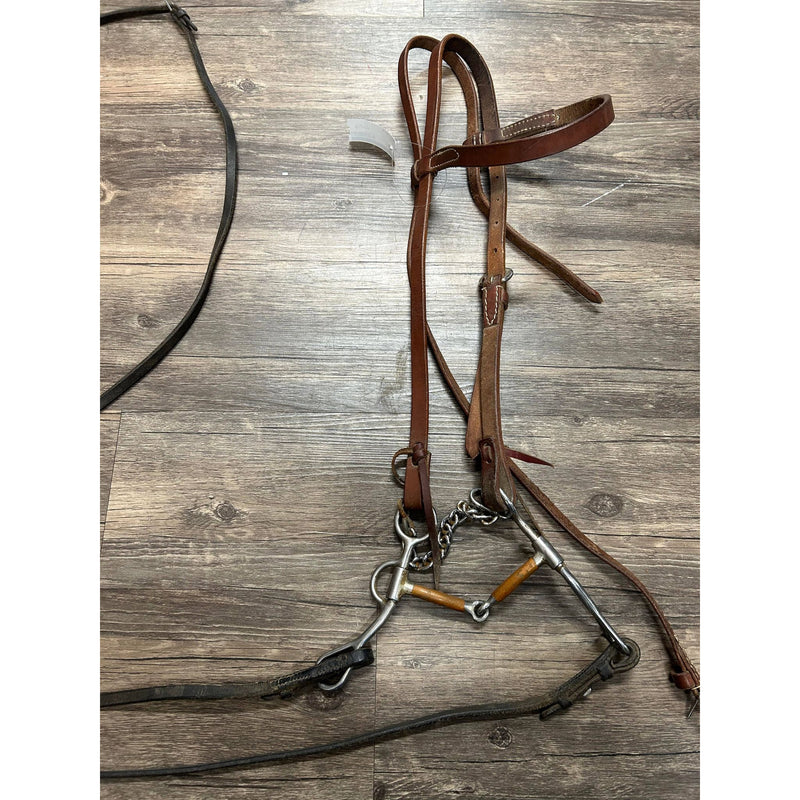 Western Bridle w/ Bit - Brown - Full Sized - USED