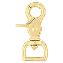 Scissor Snap, Brass - 5/8in