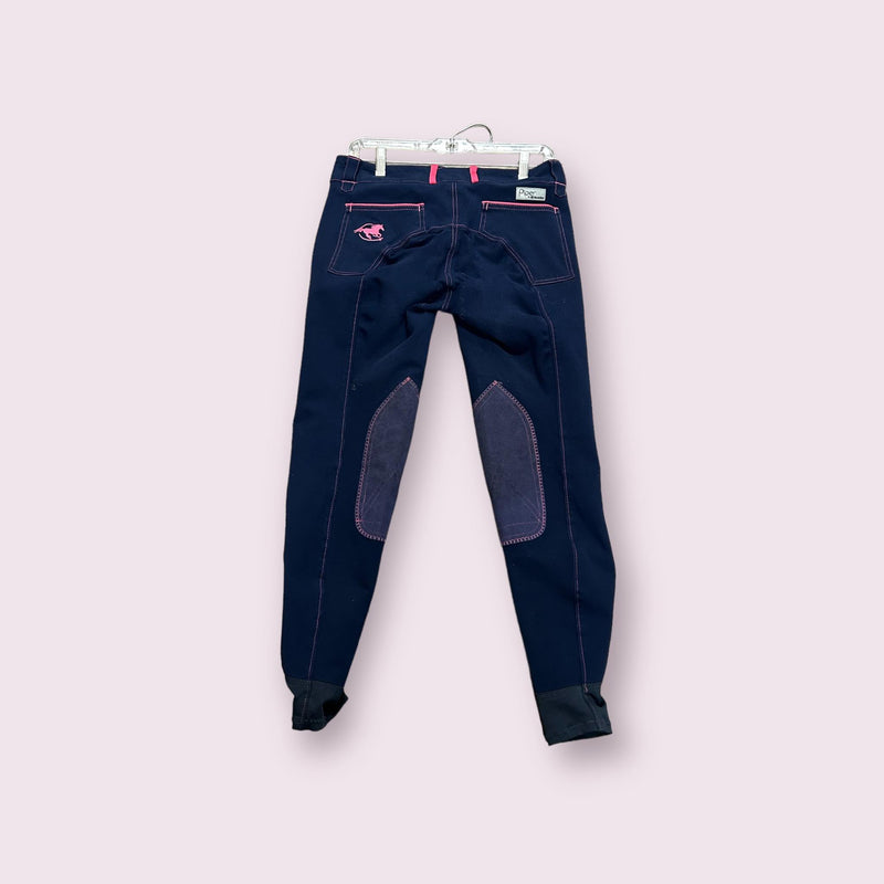 Smartpak Piper KP Breeches - Navy/Pink - 28L - USED
