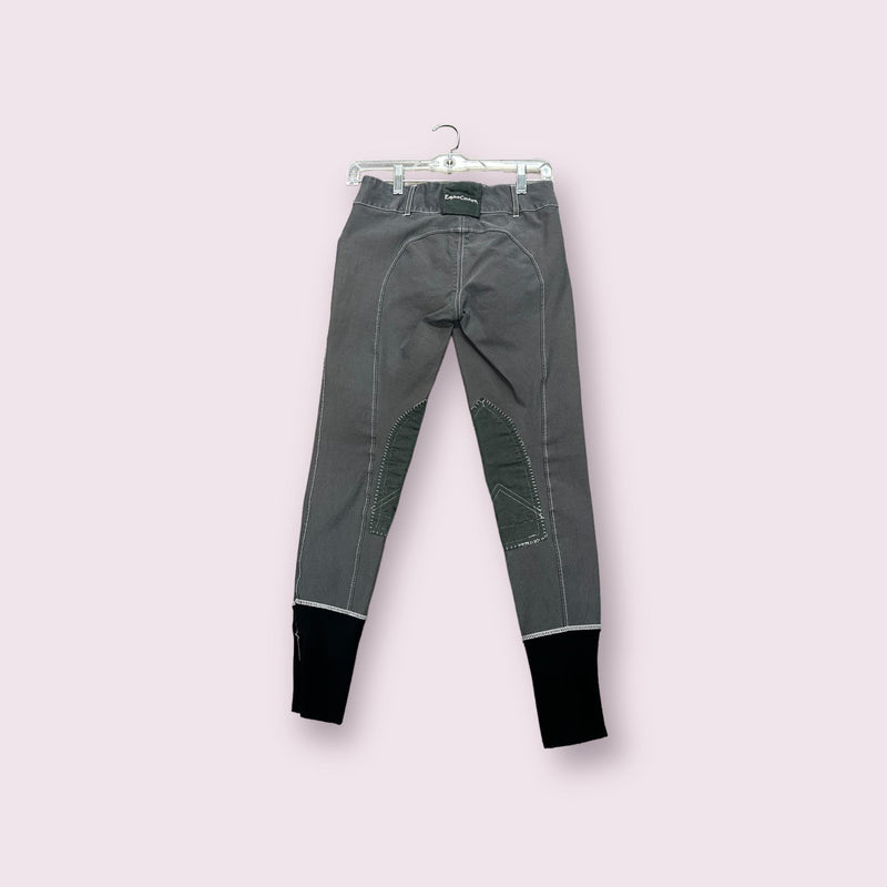 Equine Couture KP Breeches -Grey - 26 - *Rip on KP* - USED