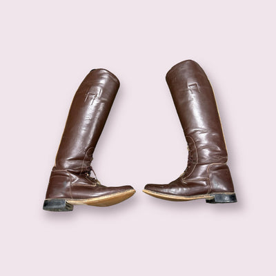 Pull On Field Boots - Brown - 7 - USED