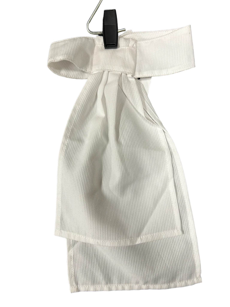 Pincord Stock Tie - White - USED