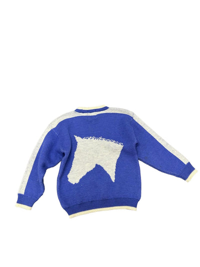 Reducine Horse Sweater - Blue/White - Medium - USED