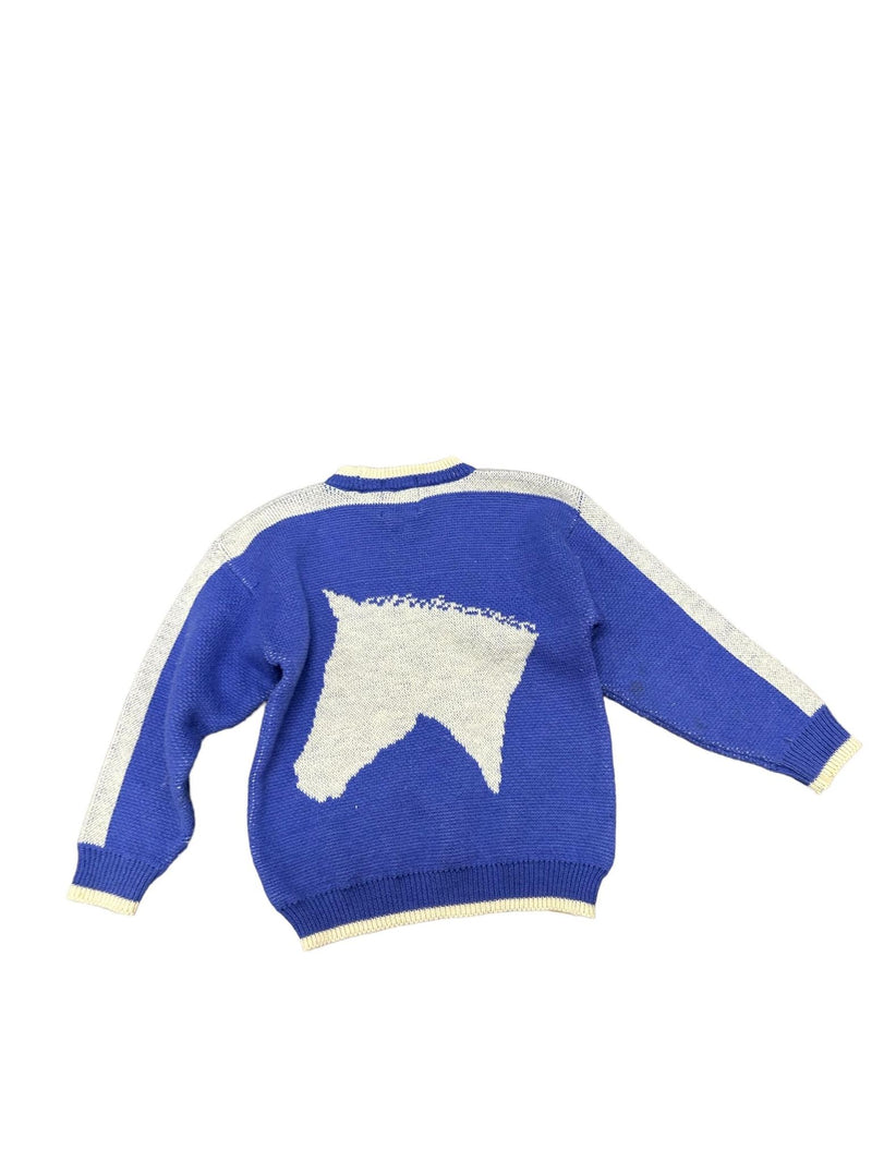 Reducine Horse Sweater - Blue/White - Medium - USED