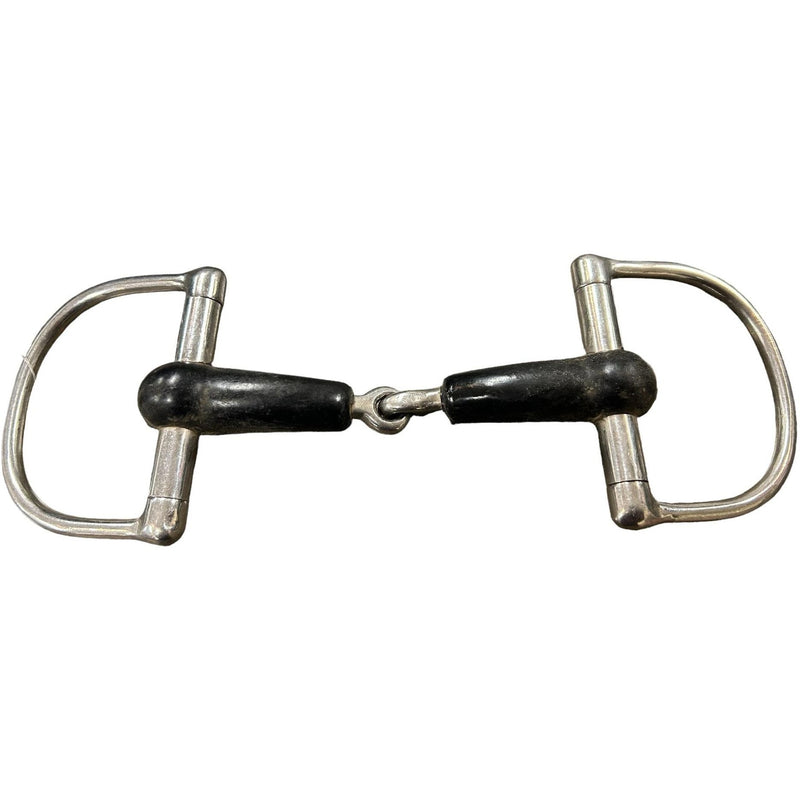 Dee ring rubber snaffle - 5" - USED -