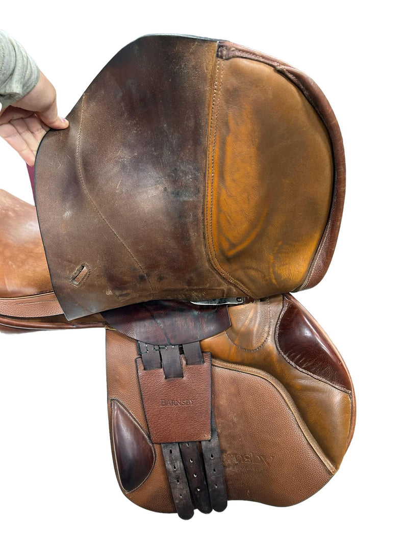 Barnsby Close Contact Saddle - Brown - 17.5"Seat/Medium Tree - USED