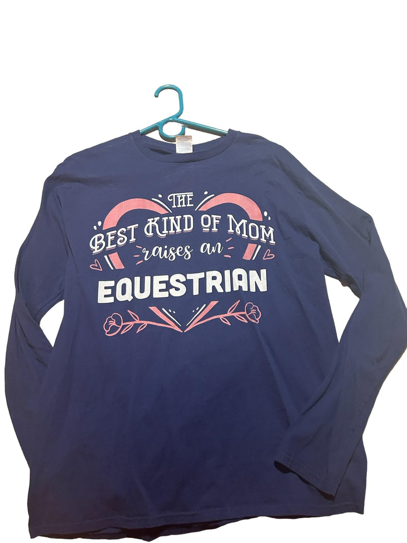 Equestrian Mom LS Shirt -Indigo - L - USED