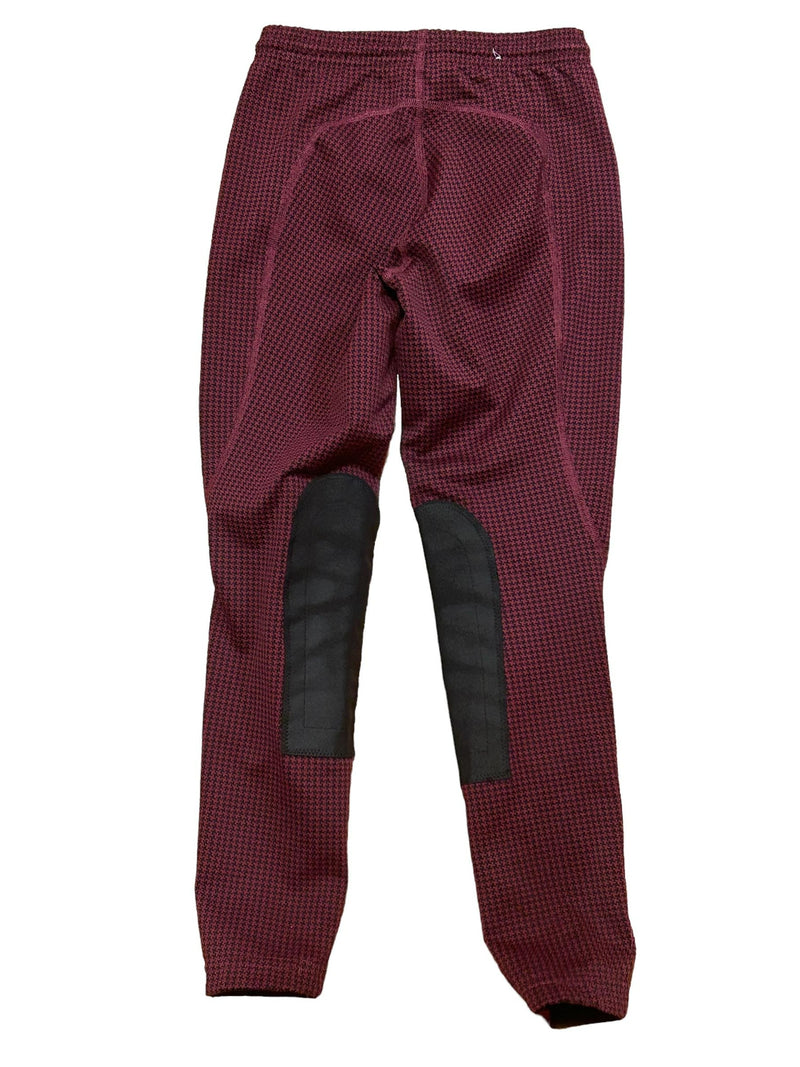 Kerrits Kids KP Tights - Deep Magenta/Black - Kids M - USED