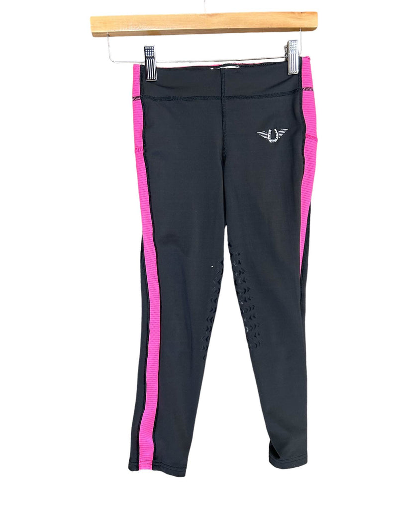 Tuffrider Kids KP Tight - Grey/Pink  - Small - USED