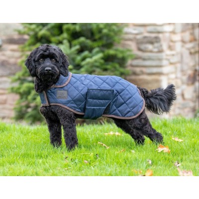 Digby and Fox Quilted Dog Blanket - Indigo