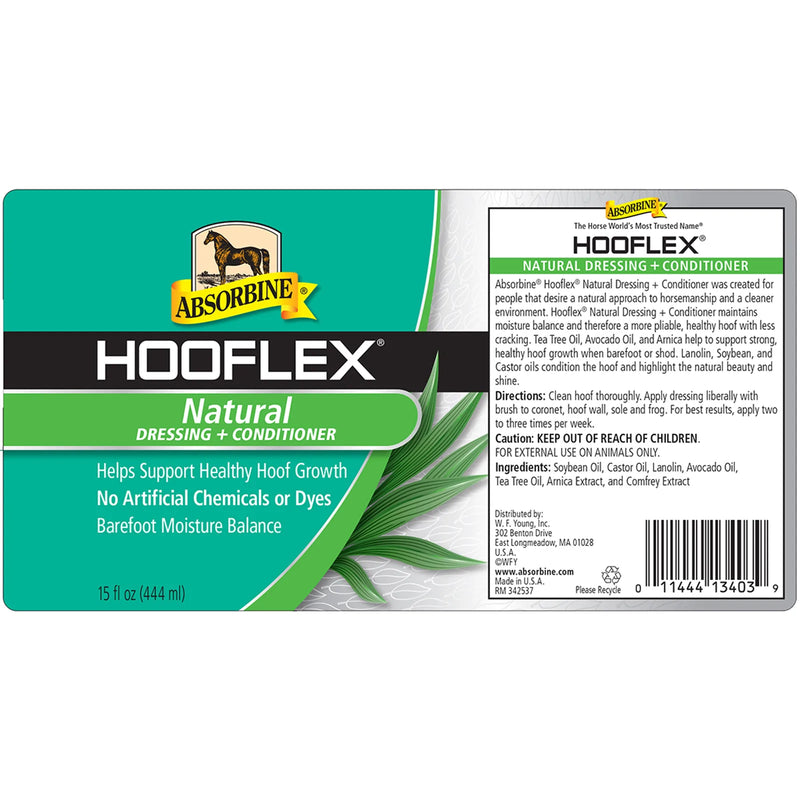 Hooflex Natural Hoof Oil - 15oz