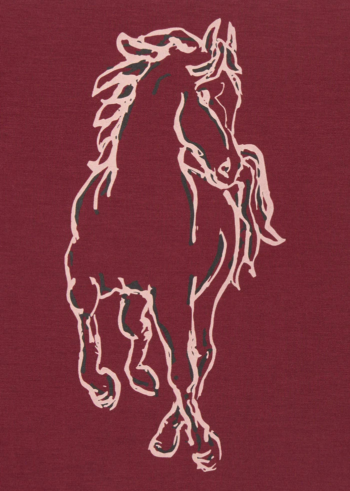 Kerrits Dancing Horses Tee - Kids - Sangria