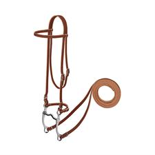 Weaver Leather - Harness Leather Browband Bridle w/ Single Cheek Buckle
