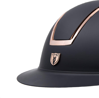 Tipperary Windsor Helmet - Rose Gold - Wide Brim