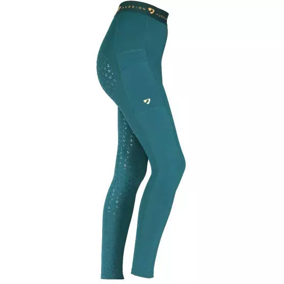 Shires Dutton Riding Tights - Dark Green