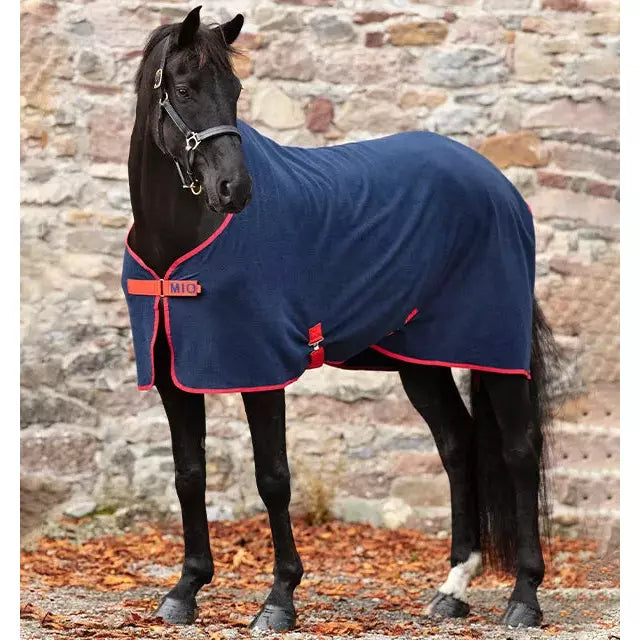 Horseware Ireland Mio Fleece Cooler -  Navy and Red