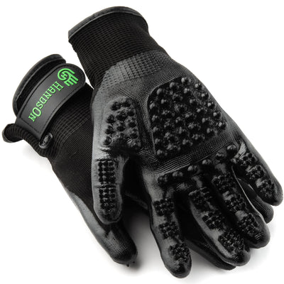 Hands On Grooming Gloves - Black/Black