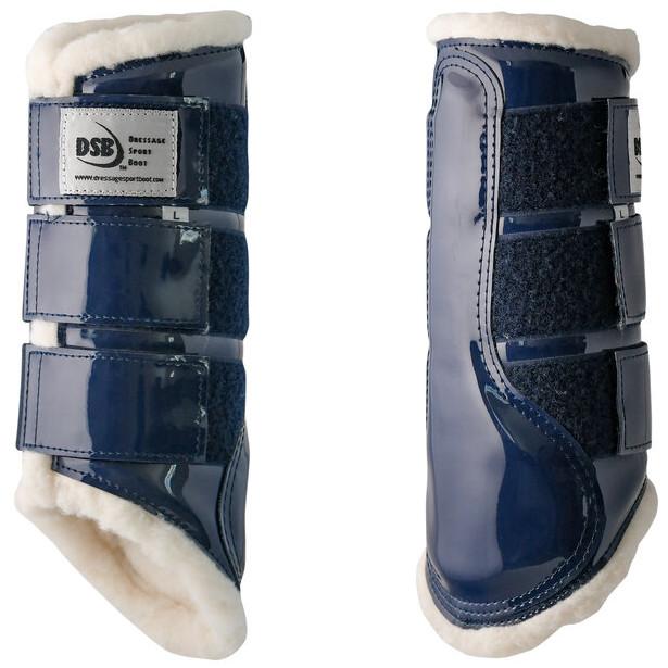 Glossy Dressage Sport Boot - Navy