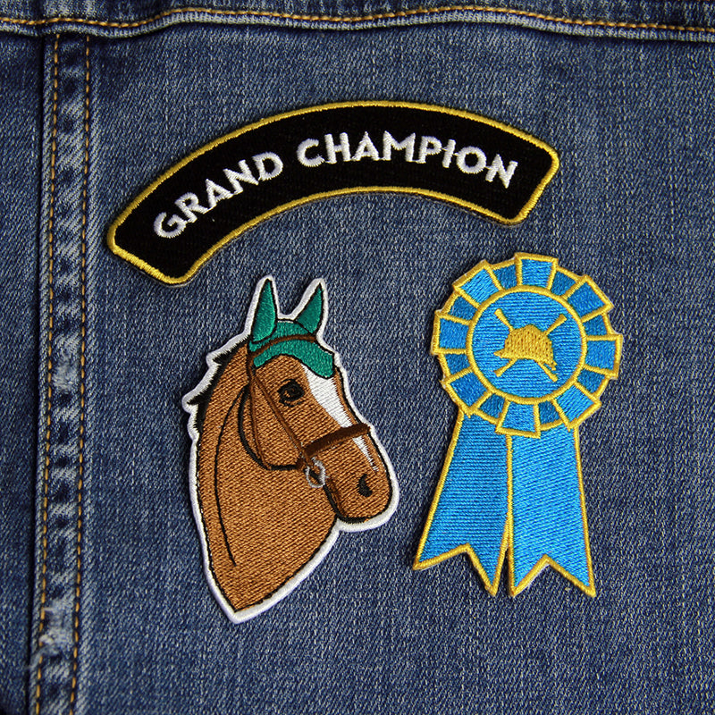 Hunt Seat Paper Company Iron-On Patches - Grand Champion