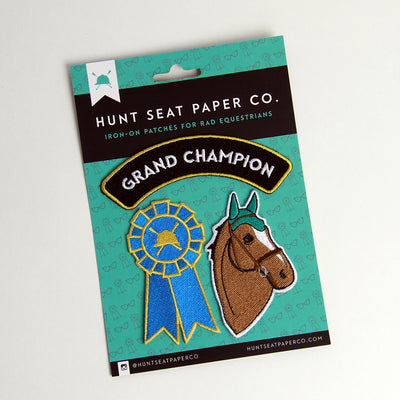 Hunt Seat Paper Company Iron-On Patches - Grand Champion