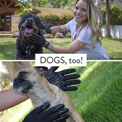 Hands On Grooming Gloves - Black/Black